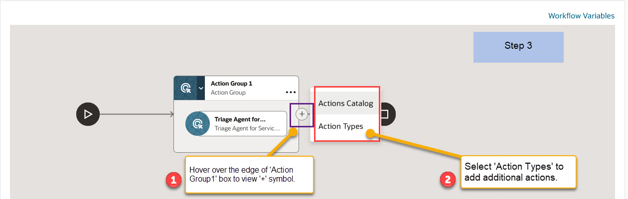 Step 3 - Adding sequential action