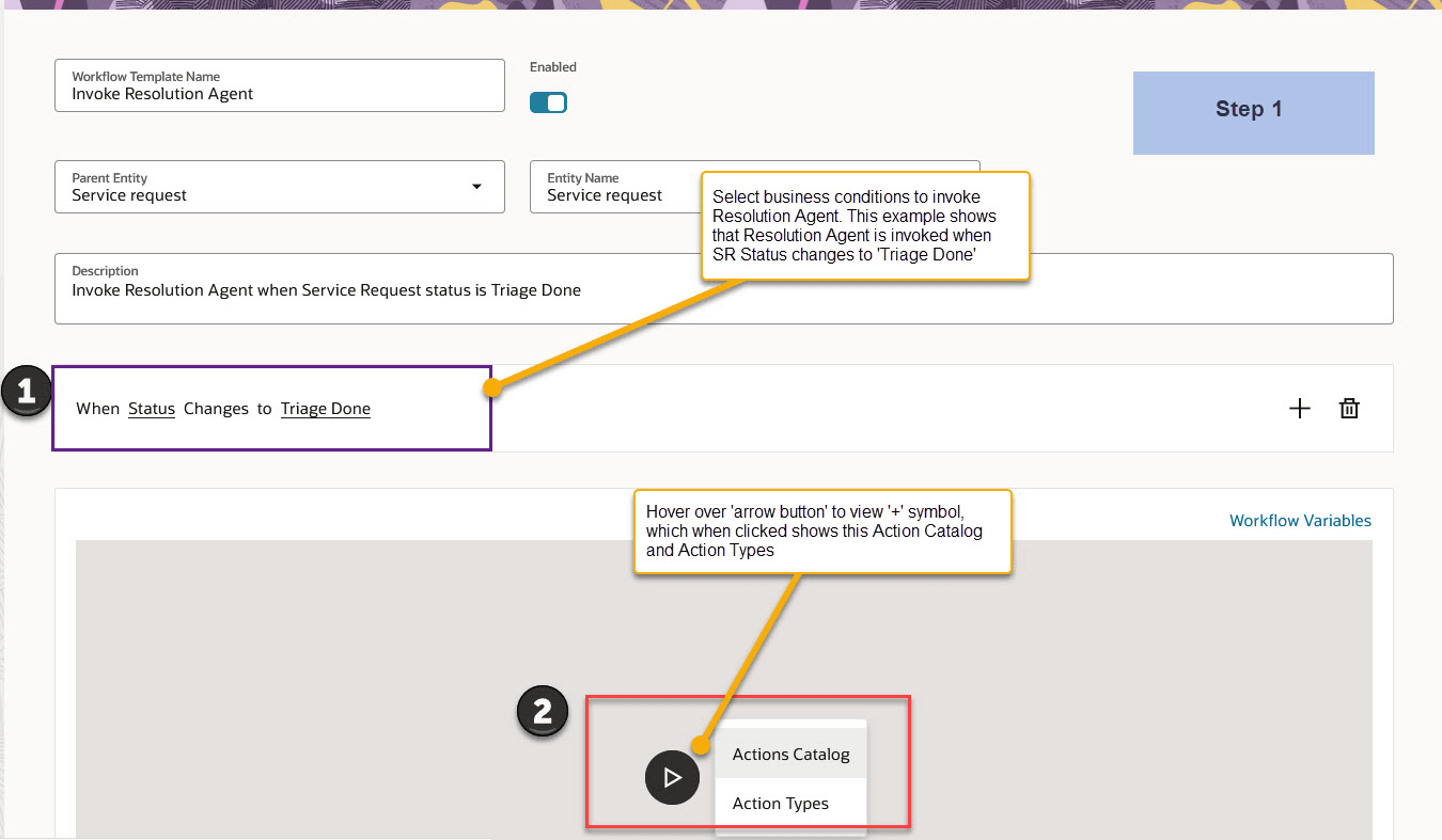 Creating Resolution Agent Workflow - Step 1