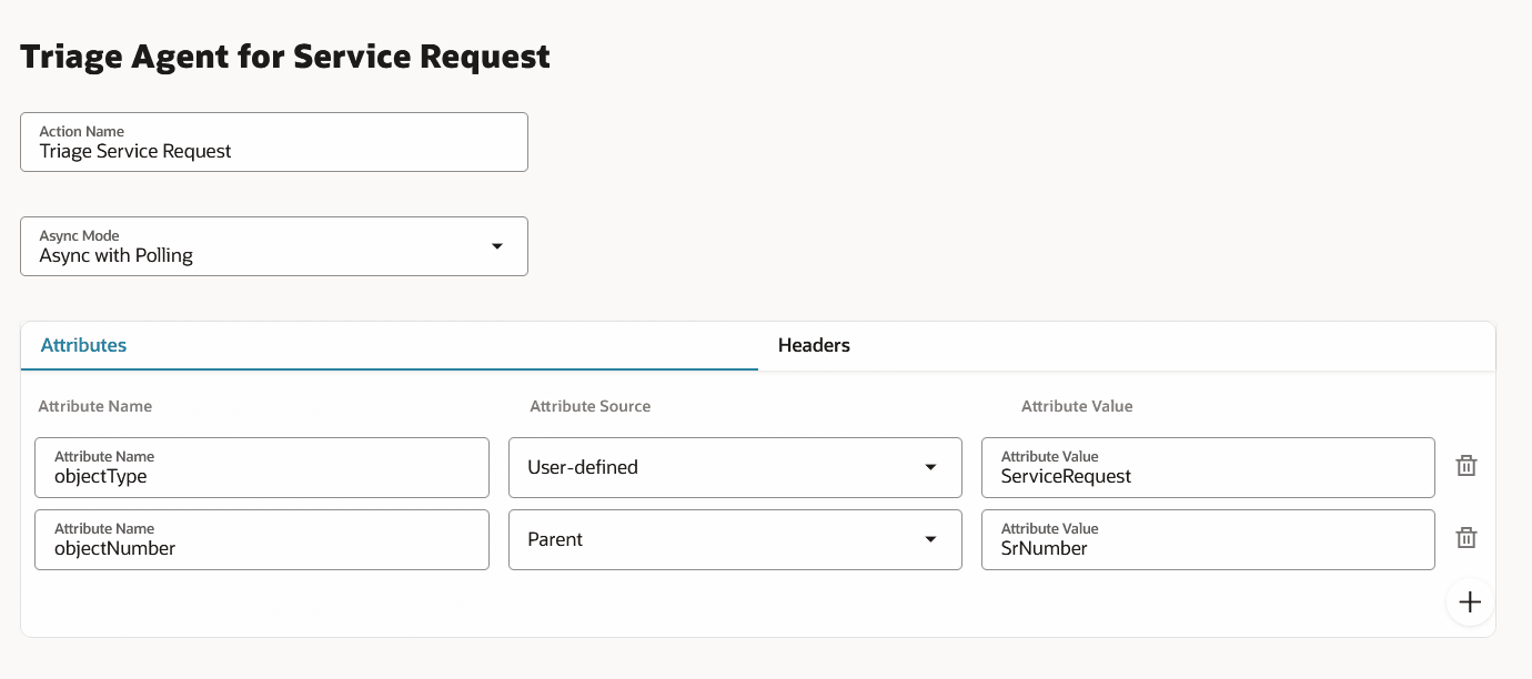 Custom Action for OOB Traige - screen 2