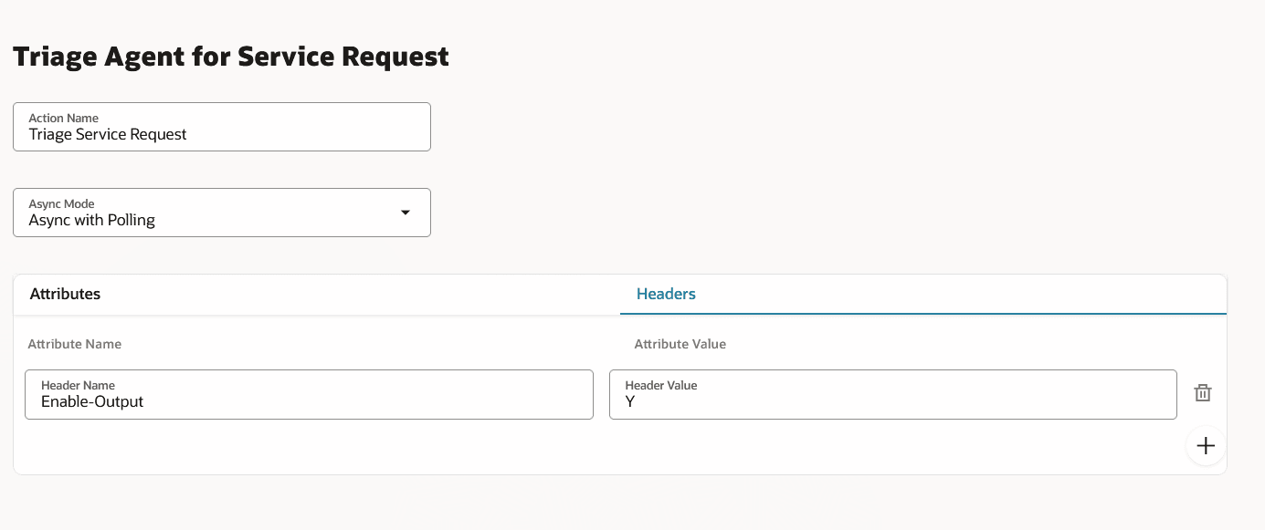 Custom action for OOB Triage Agent - screen2