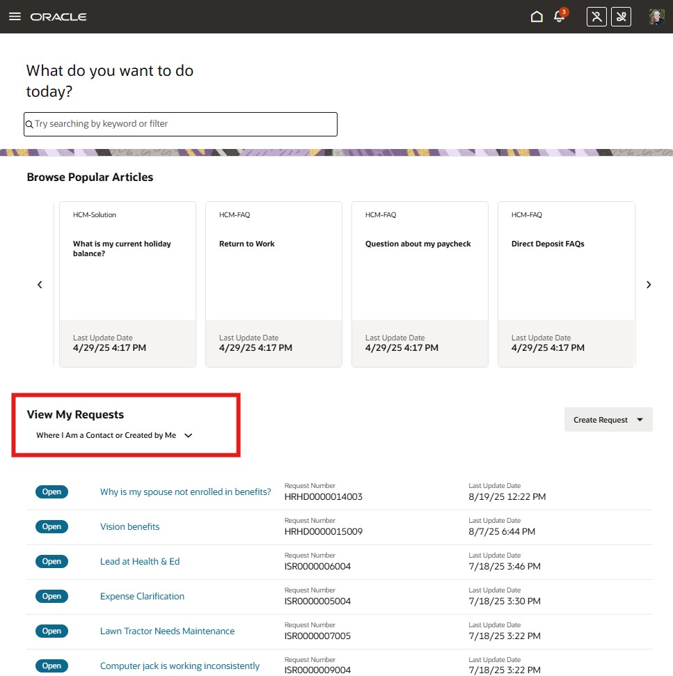 Employee View Filter By Contacts