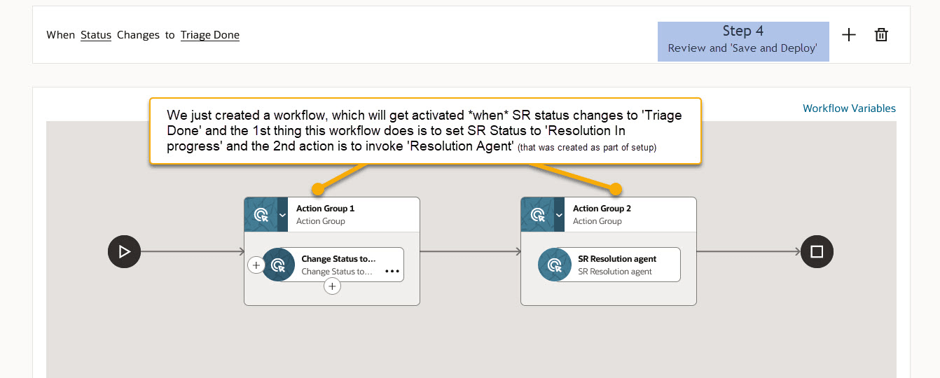 Resolution Workflow Step 4 - Review and Save and Deploy