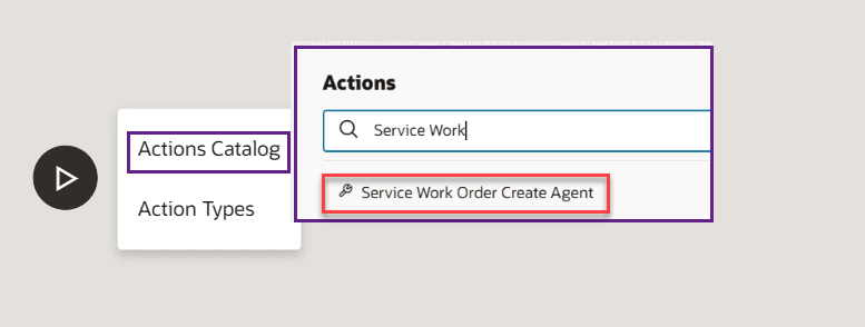 Service WorkOrder workflow - Step 2 - Add action
