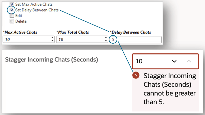 26B Enforce Profile Maximum for "Delay Between Chats"