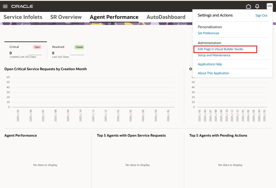 AP Dashboard Edit Page in Visual Studio