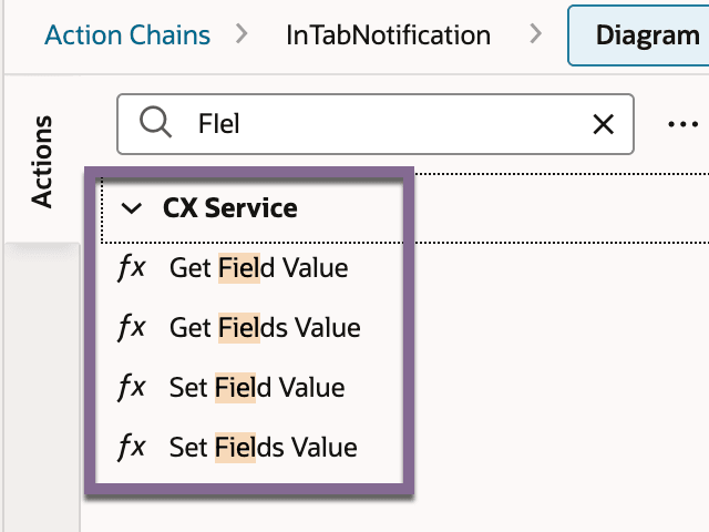 Get and Set Field Value in CX Service Action