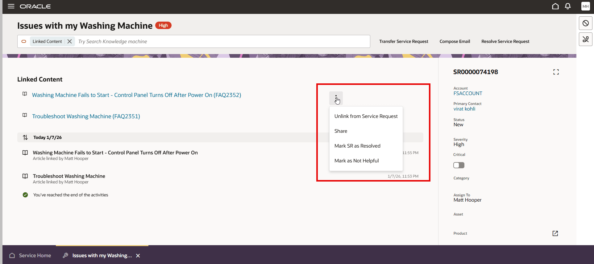 Enhanced Link Content Management
