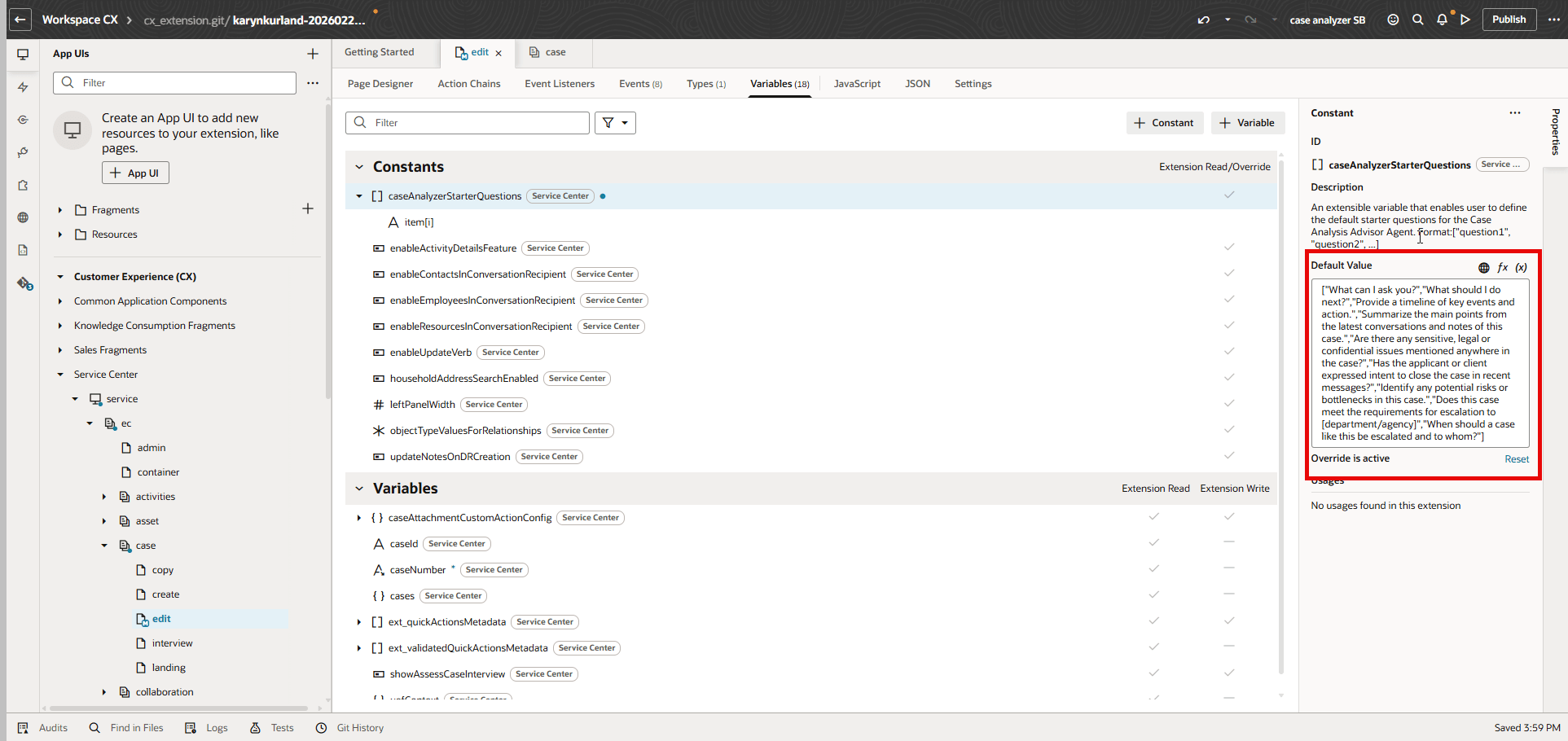 Modified Starter Questions