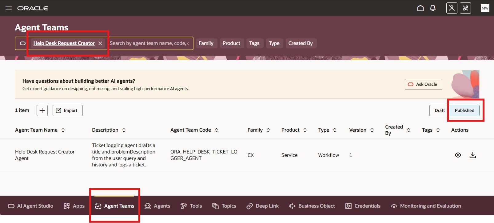 Help Desk Request Creator Agent