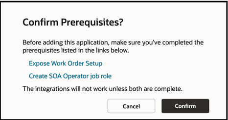 Confirm Prerequisites