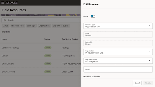 This screenshot shows the Edit Resource&nbsp;page.