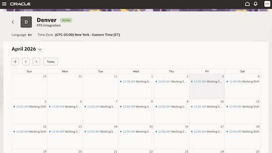 This screenshot shows the calendar for a resource.