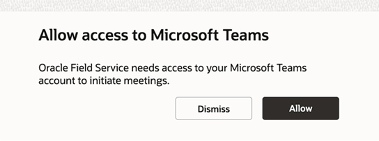 Screenshot displaying Allow Access to Microsoft Teams dialog.