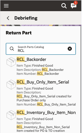 Return Part
