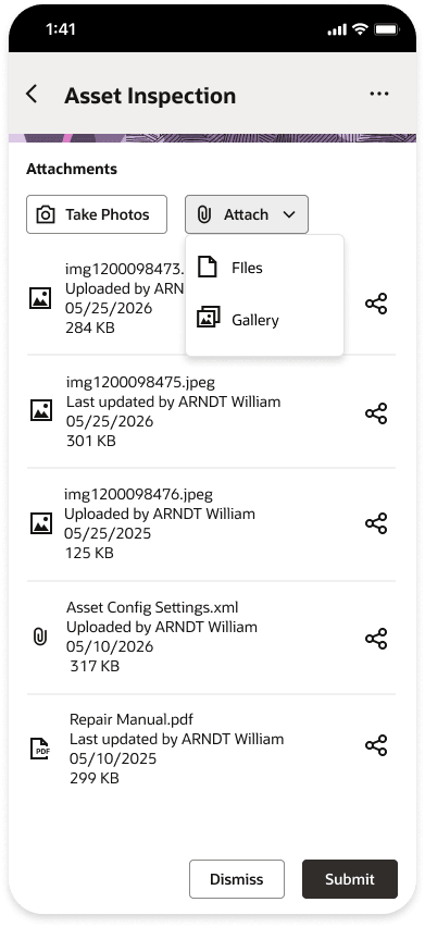 Attaching files in iOS and Android installed apps