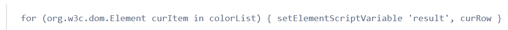 Cannot Loop with Element of Type