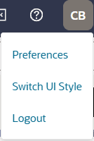 Menu to Switch UI Style