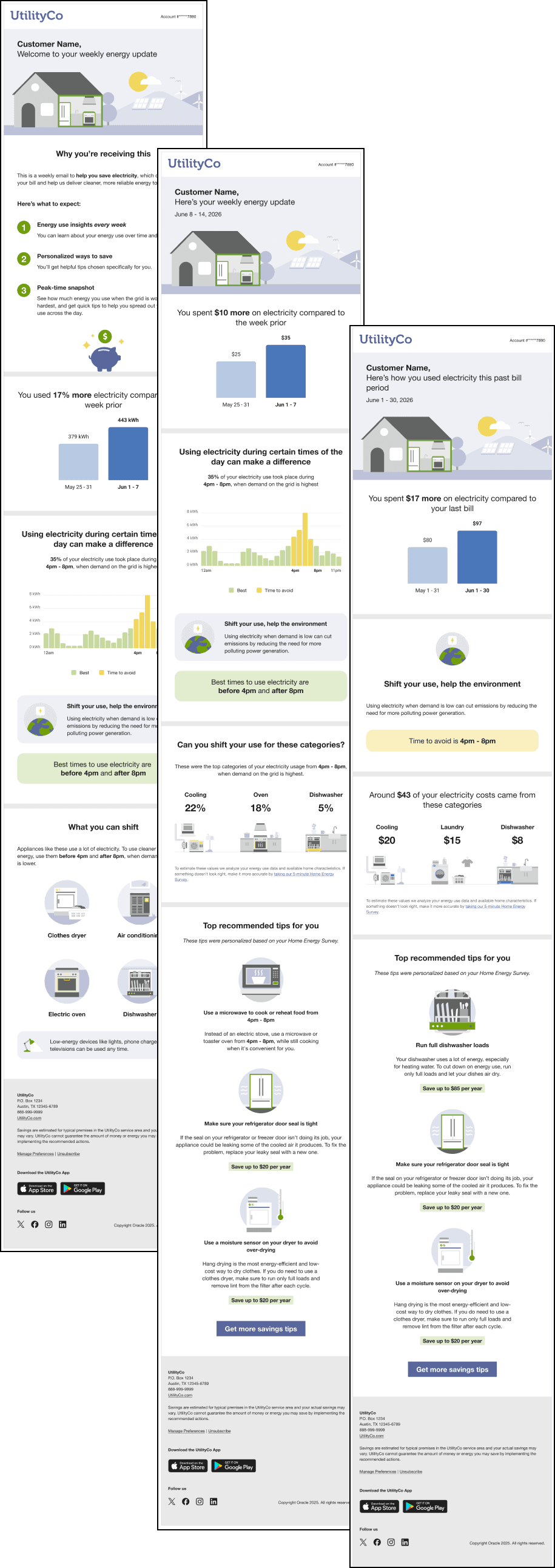Flat Rate Load Shifting Report Emails