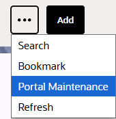 Portal Maintenance Option