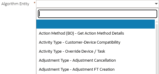 Algorithm Entity Window