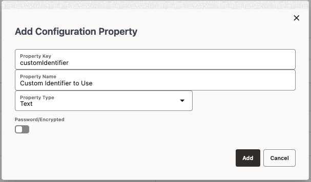 Add Configuration Property