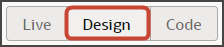 This is a screenshot of the Design button.