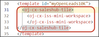 This is a screenshot of the template code for a table.