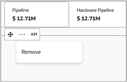 Drag and remove actions in the UI