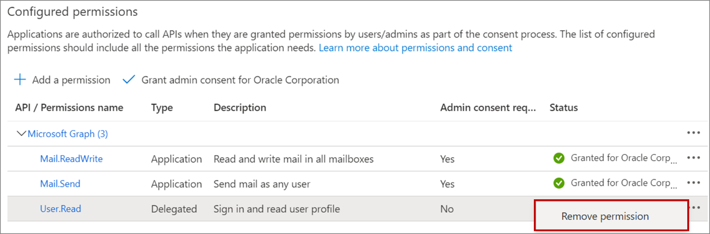 Remove the default User.Read permissions.