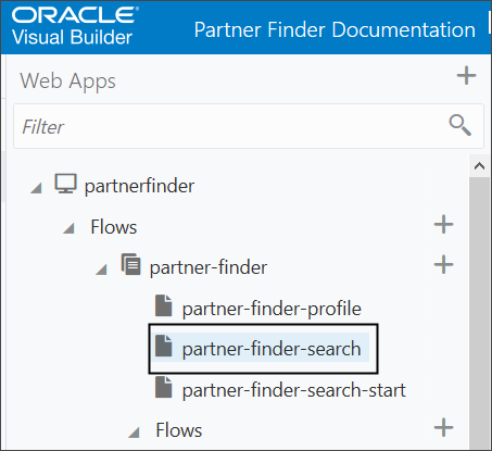 This is a screenshot of the values to select to update the partner-finder-search flow.