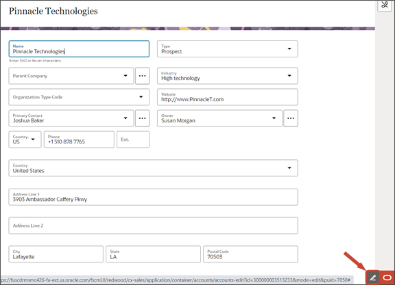 This screenshot illustrates how to access Oracle Visual Builder Studio.