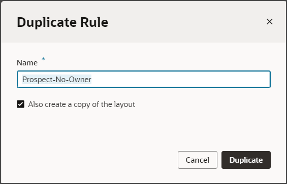 This is a screenshot of how to duplicate a rule.