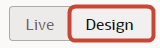 This is a screenshot of the Design button.