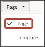 This screenshot illustrates how to use the drop-down to view the page.