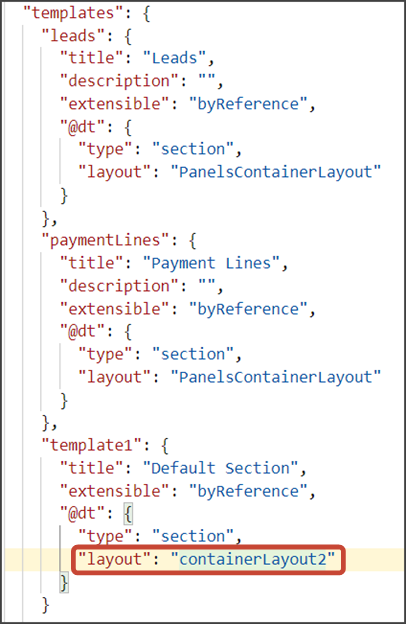 This screenshot illustrates where to replace the original text with the new SubviewContainerLayout text.