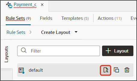 This screenshot illustrates how to edit a layout.
