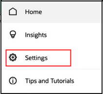 Screenshot showing Settings item to access the sync screens