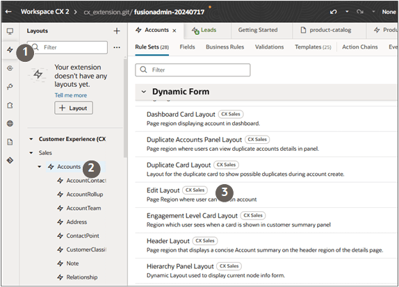 Screenshot of VB Studio highlighting the steps identified in the text