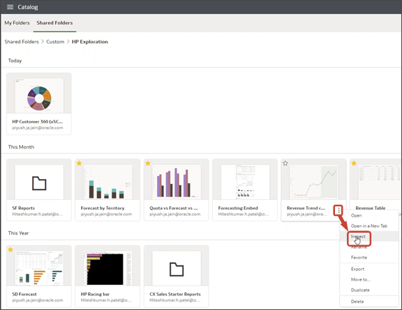 This is a screenshot of how to find the Option ID for an Oracle Analytic.