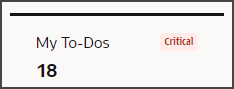 This screenshot illustrates the My To-Dos metric card.