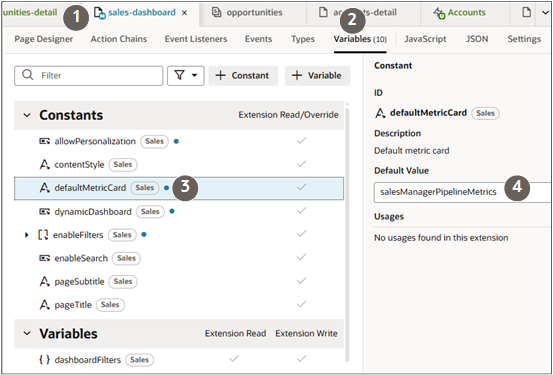 Constant default value entry described in the text.