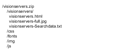 Example of a well-constructed single-page microsite folder structure