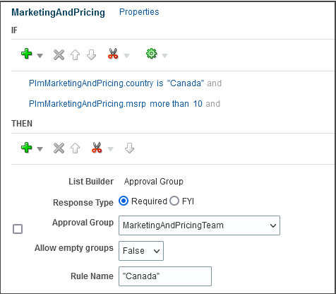 An image that shows the rule added in BPM Worklist