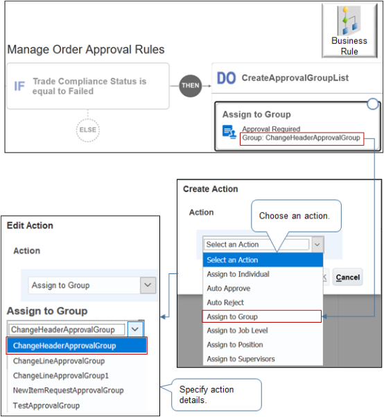 page Manage Order Approval Rules in the Setup and Maintenance work area