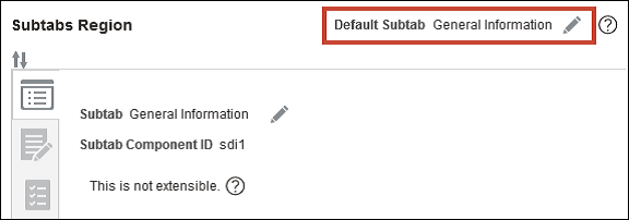 This image shows the subtabs region