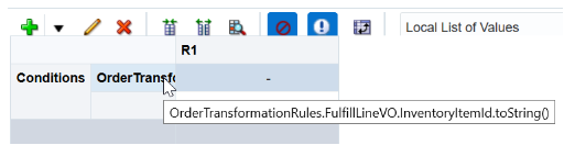 rule in the decision table