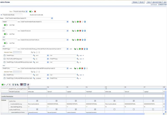 Extensible Flexfields in a Advanced Transformation Rules