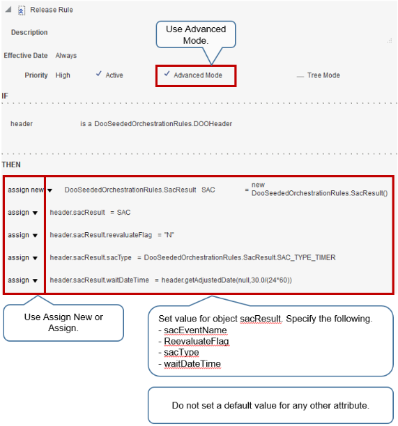 Adding a Release Rule