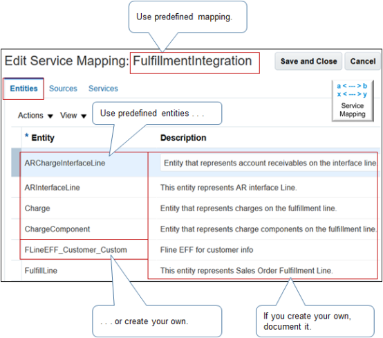 a Predefined Mapping.