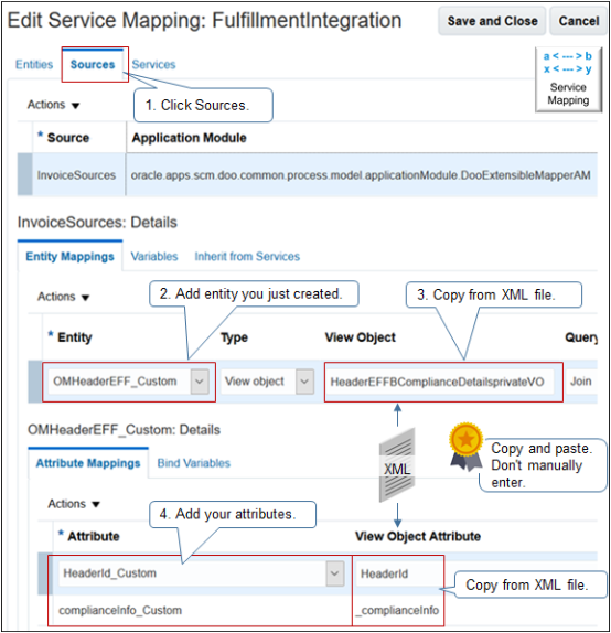 source of your service mapping.